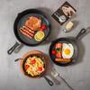 Zhi Shi Cast Iron Frying Pan 3-Piece Set