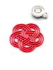 Golf Marker Marker That Brings Good Product LUCK Mizuhiki Concentration Gift the Face Steel 40mm Coral Red To Hat Project [Metal Luck] Name #GOOD
