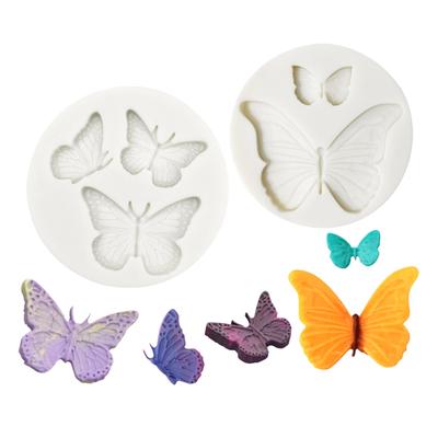 Fondant Moulds Chocolate Molds Baking Moulds 3D for Butterfly Shaped Silicone Material 2 Styles for Home Kitchen Baking
