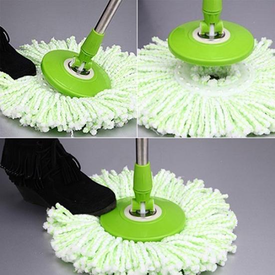 Useful 360 Rotating Head Easy Magic Microfiber Spinning Floor Mop Bucket Head