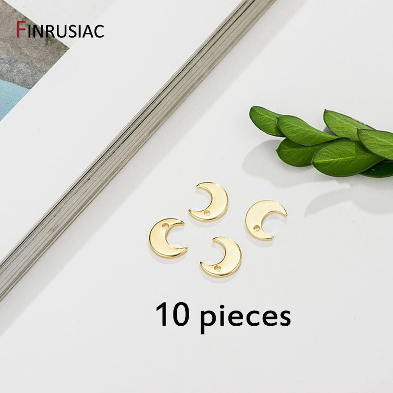 

Gold Plated Mini Moon Charms For Jewellery Making, Small Moon Pendant Accessories DIY Earrings Bracelets Necklace Material