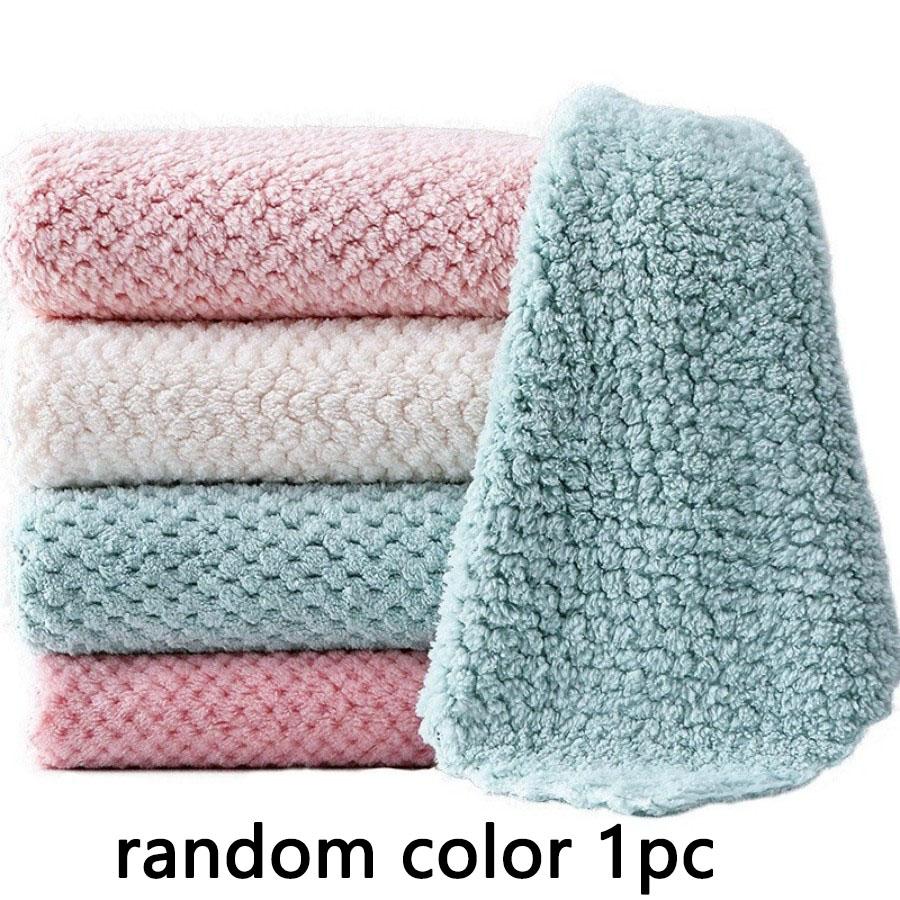 

1/3/5/10 шт. Сверхмягкие кухонные полотенца из микрофибры - Супервпитывающие, нежирные салфетки для легкой уборки и быстрой сушки