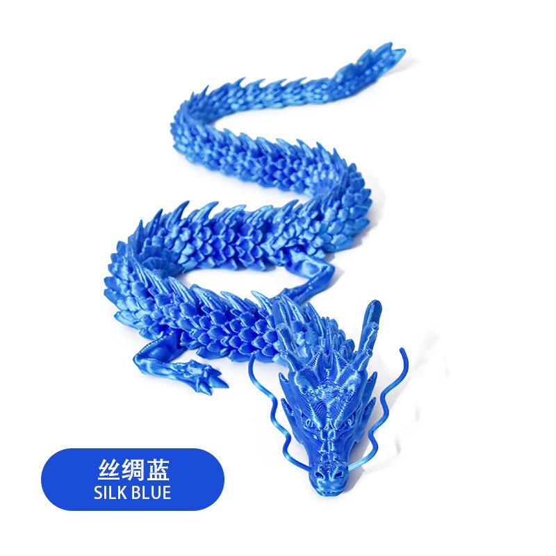 30Cm 3D Printed Conjoined Dragon Ornaments, Movable Cartoon, Creative Dragon Plants, Rockery, Fish Tank Landscaping Decoration