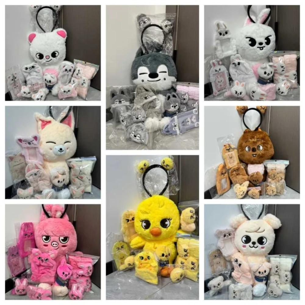 50cm Kpop Skzoo Plush Toy Wolfchan Kawaii Cartoon Stuffed Animal Plushie Doll Large Size Kids Babies Sleeping Pillow Gift 2025
