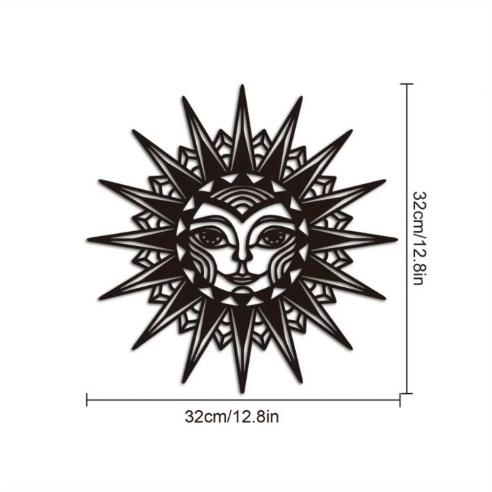 Metal Sun Wall Plaque Outdoor Garden Decor Housewarming Gift