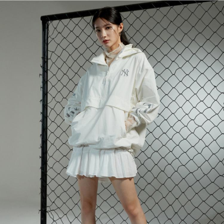 New MLB New York Yankees Jacket Unisex Ivory White 3AWJ14014-50IVS