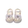 Girls Shoes 2025 New Summer Little Girl Children's Sandals Soft Sole Crystal Butterfly Bag Head Sandals Princess Shoes