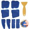 9-Piece Caulking Tool Set, Caulk Remover and Spatula, Compatible with Various Sizes, Multifunctional, Easy To Clean, DIY, for Bathroom Sinks, Doors, W