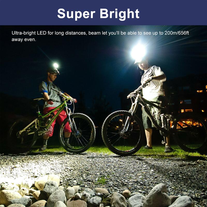Adjustable Led Headlamp 4 Lighting Modes Super Bright Usb Rechargeable Head Torch Light Headlight