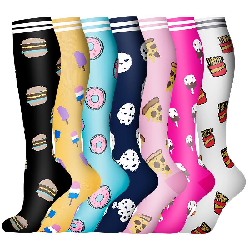 Cross-border Over-the-Knee Compression Yoga & Sport Socks Set