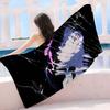 Japanese horror movie P-perfect B-blue Microfiber Blanket Quick Drying Beach Towels Oversized Printing Super Absorbent Towel