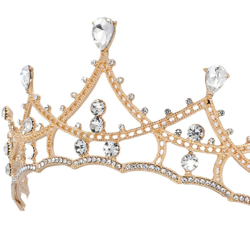 Koreańska korona panny młodej, ozdoba na głowę na ślub, kolacja urodzinowa, kryształowe akcesoria do włosów, opaska na głowę, akcesoria do studia fotograficznego, korona
