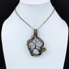 Tree Of Life Mother Of Pearl Pendant Copper Wire Wrapped Gemstone Pendant Handmade Pendants Copper Jewelry Ethnic Style Pendant Gift For Him