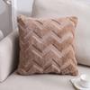 Latest 45x45cm Plush-touch Throw Pillow Covers Solid Color Square Bolster Wool Pillow Case For Sofa Bedroom Car Cusihion Cover Decorative
