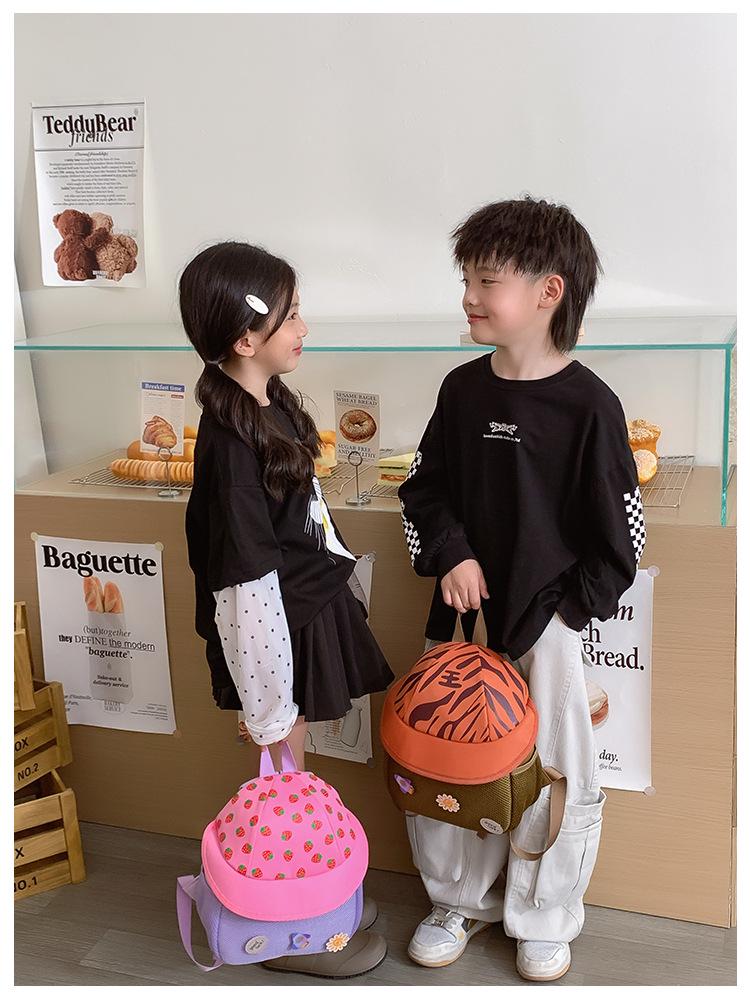 2025 Cute Cartoon Fruit Hat Kindergarten Backpack for Boys & Girls