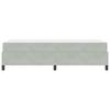Bed Frame with Mattress Light Grey 90 x 200 cm Fabric