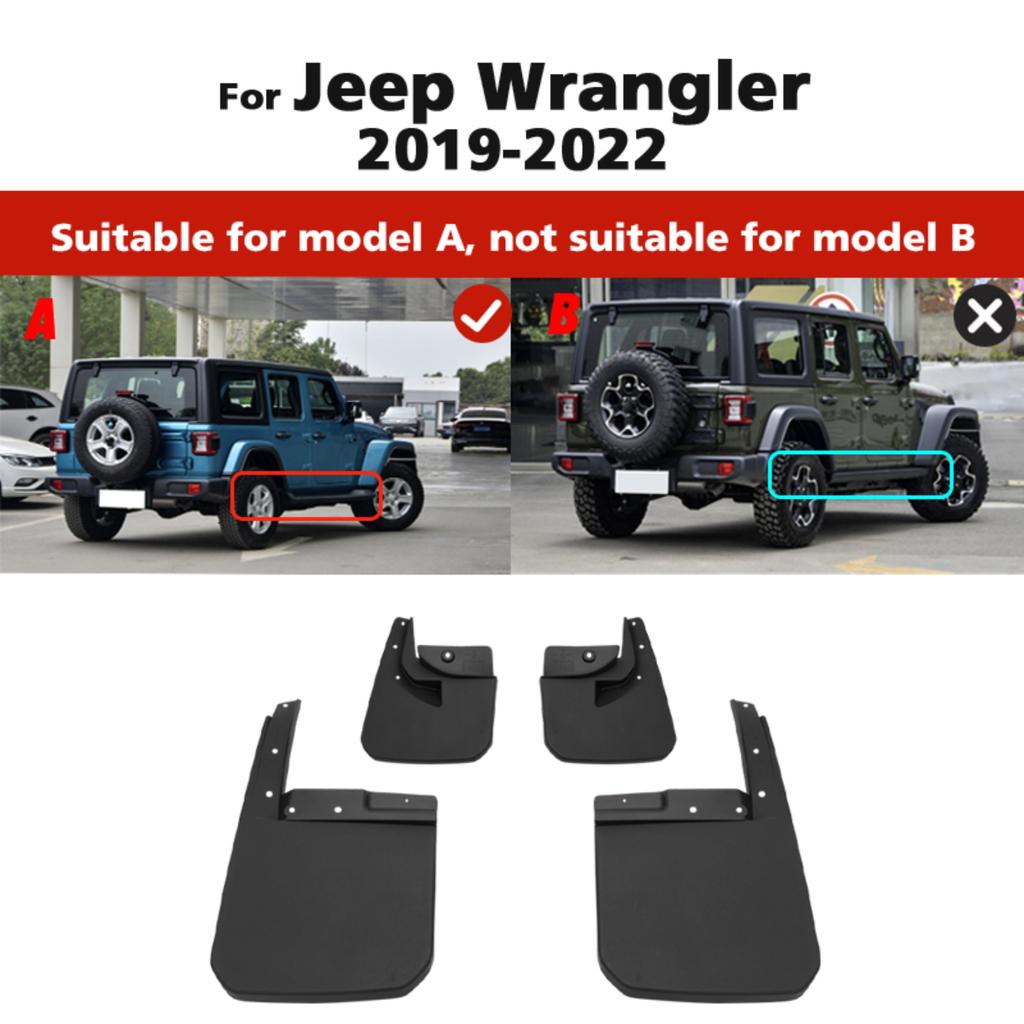 4PCS Car Mud flaps Splash Guards Mudguards Car Mud Flaps Compatible with Jeep Wrangler Sahara JL 2019 2020 2021 2022