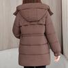 Women's Winter Jackets Hooded Casual Thick Parka Female Long Sleeve Warm Coat