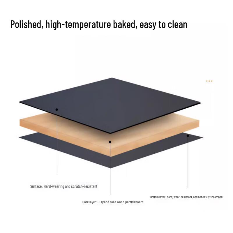 Modern Carbon Steel Kitchen Storage Shelf with Cutting Table