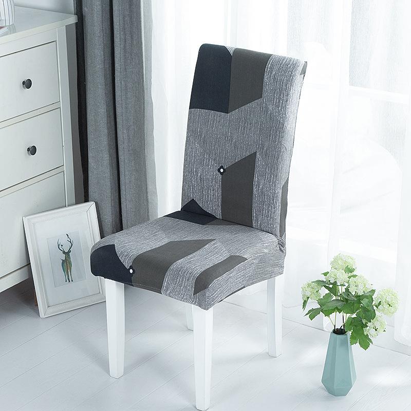 Chair Cover Universal Dining Table Chair Cover Household Banquet Chair Cover Elastic Back Chair Cover Color Matching Chair Cover