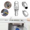 Pressure Washer Sewer Jetter Nozzle with 1/4inch Quick Connector Stainless Steel Sewer Jetter Nozzle for Roof and Path Cleaning