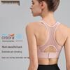 Women's Shockproof High-Intensity Sports Bra with Chest Pad for Yoga, Running, and Fitness Training