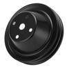 Crankshaft Pulley Double Groove Long Water Pump Pulley Replacement for Chevy Small Block SBC 262 350 400 Engine