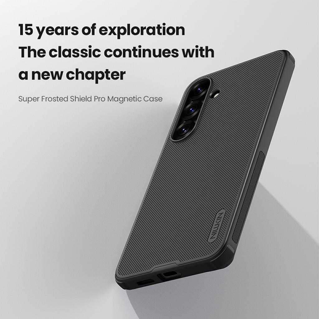 NILLKIN Frosted Shield Pro For Samsung Galaxy S25+ Case Matte PC+TPU Phone Cover