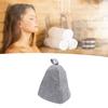 2pcs Men Sauna Hat Thick Absorbent Heat Insulating Breathable Sauna   Steam Bath Accessories