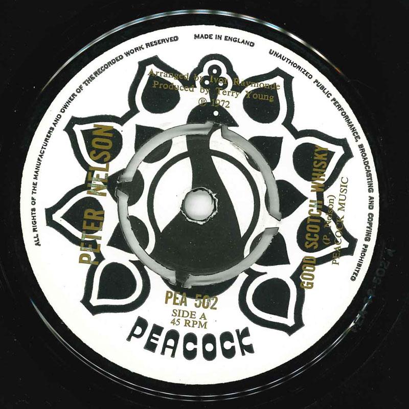 

7inch Record PETER NELSON Good Scotch Whisky PEA502 Peacock 1972 UK Pop Used