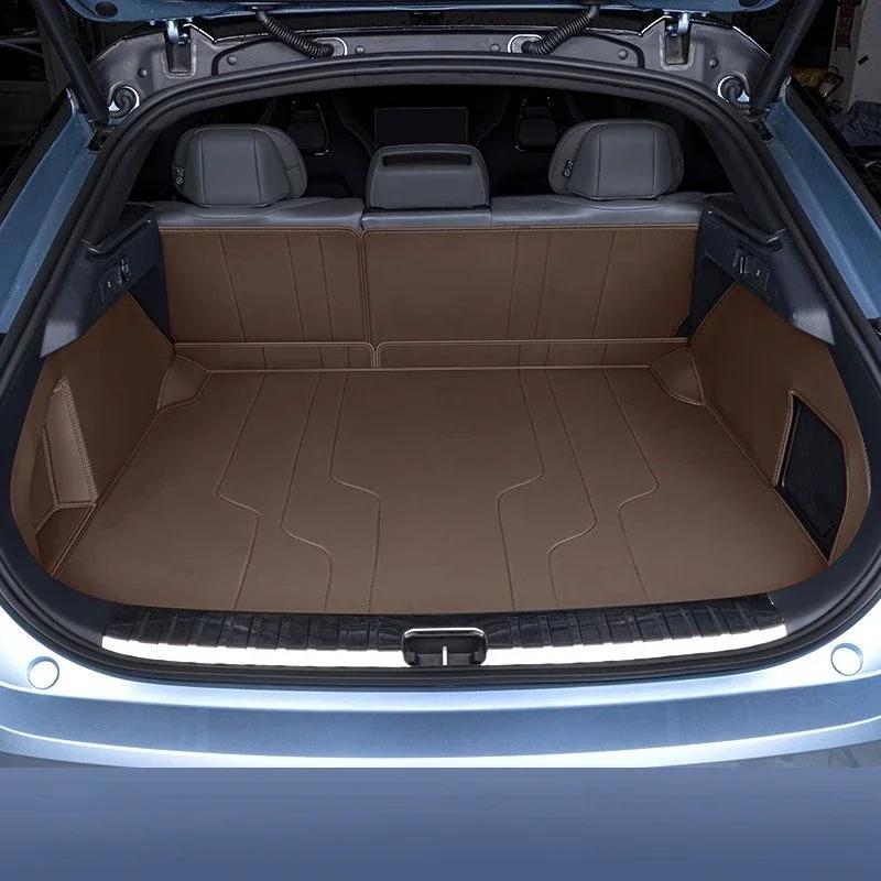 Leather Trunk Mat Rear Liner Cargo For ZEEKR 001 2025 2024 23 22 Waterproof  Anti-dirty Carpet Tray Protector Interior Accessory