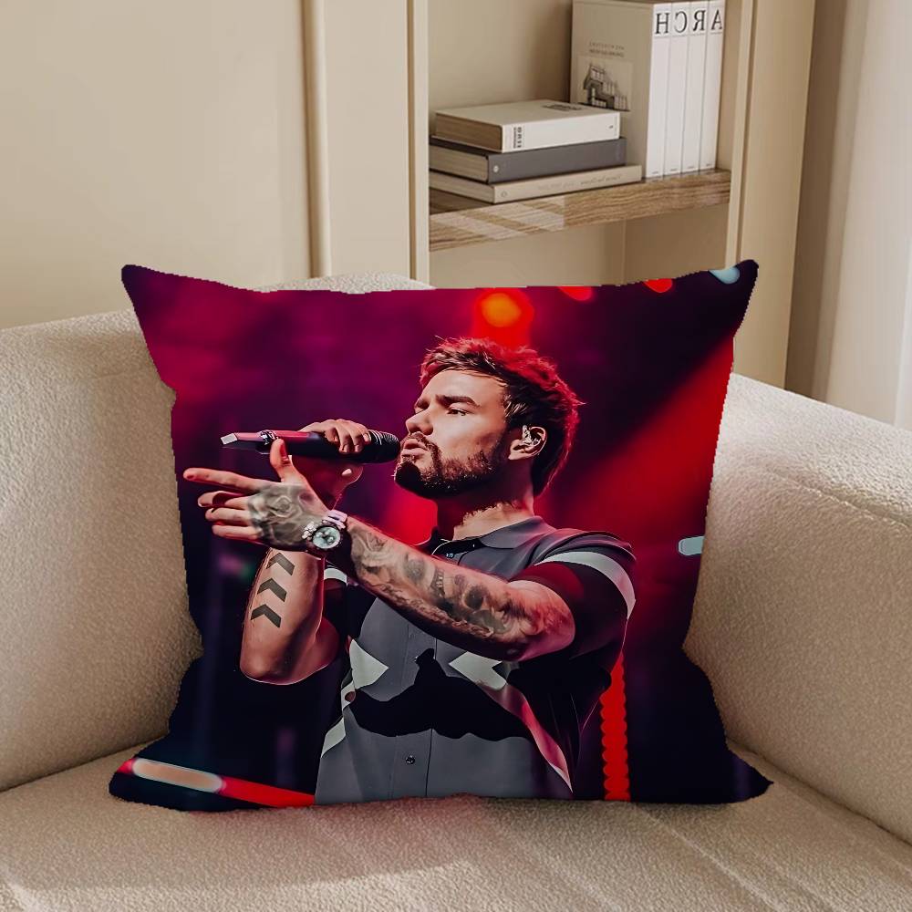 Singer L-Liam P-PayneS Stitch Lucky Dragon Pillow Cover Sofa Cushion Cover Home Room Decoration Children Gift
