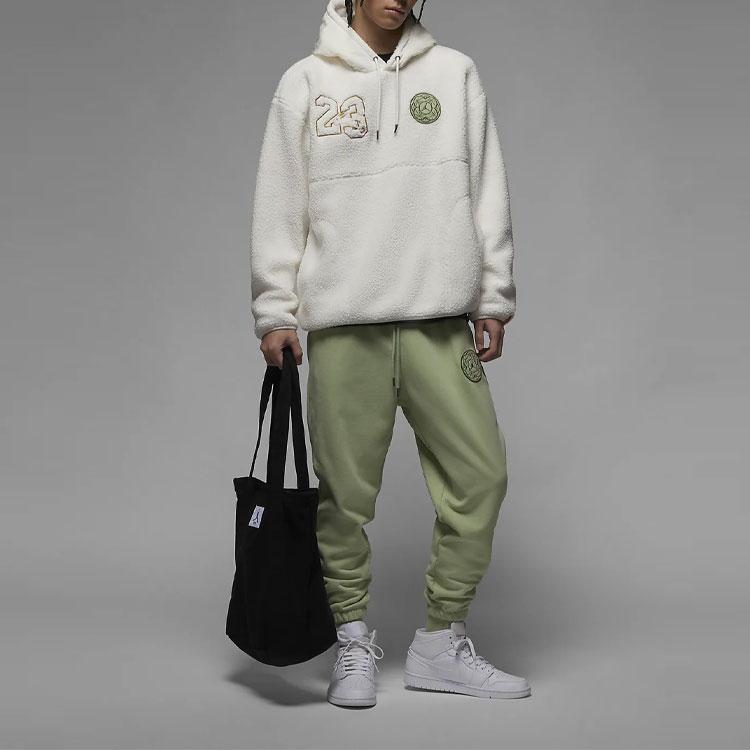 Jordan CNY Series Logo Fleece Hoodie With Drawstring Men Hoodie White FB1451-108