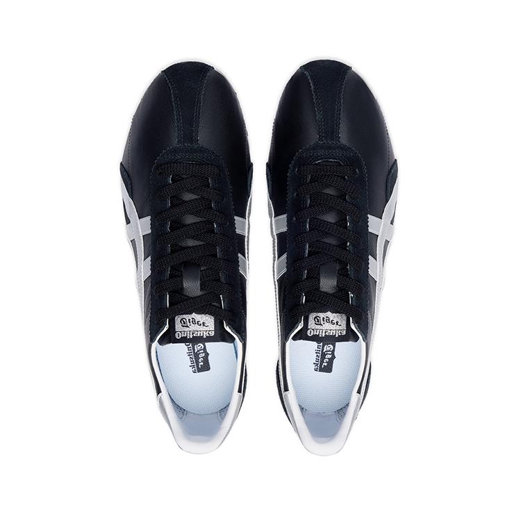 ONITSUKA TIGER Runspark Round Toe Comfortable Slip Resistant Durable Low Top Casual Shoes Unisex Sneaker Black Silver 1183B480-002