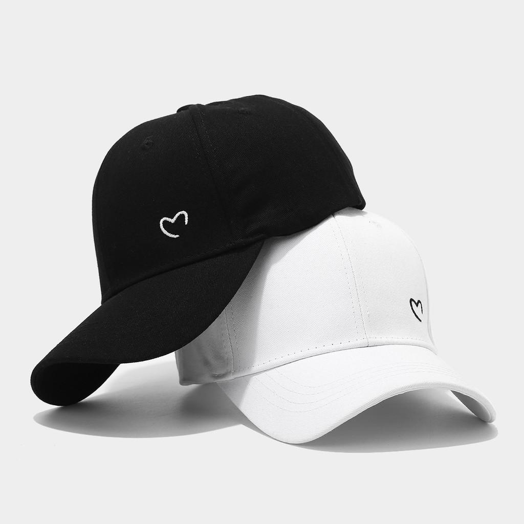 Love Heart Embroidered Baseball Cap With Sun Protection For Casual Outings