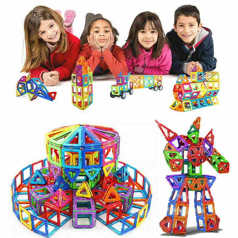 Magnetic 3050100pcs Building Blocks Construction Educational Kids Magic Toys
