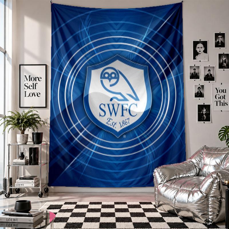 Sheffield Wednesday Wall Tapestry Home Decor Wall Hanging Cloth for Bedroom Living Room Background