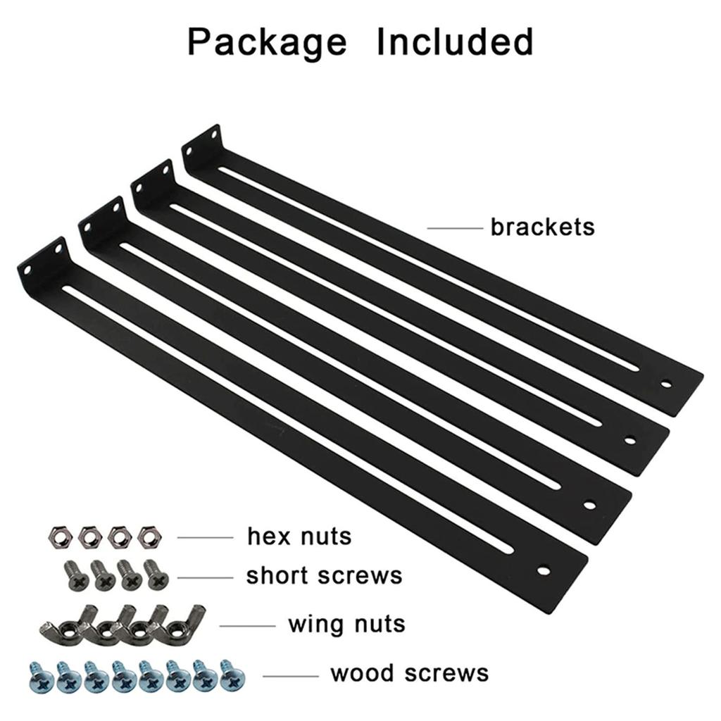 4Pcs Furniture Reinforcement Hardware Drawer Repair Kits Furniture Repair Accessory Bracket Middle Mount Enduring