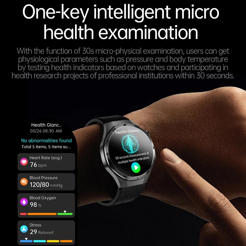 2025 Ny EKG+PPG Tre Høye Smartklokke Lipider Urinsyre Blodtrykk Smartklokke Menn NFC Sport HD Anrop Helseklokke for iOS Android