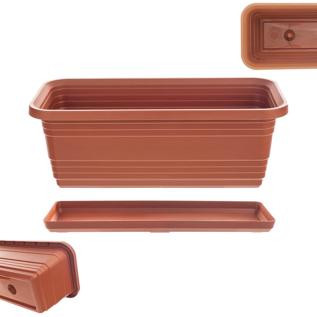 KADAX Balcony Flowerpot Flower Box + Stand