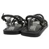 Great LOUIS VUITTON Sandals Black Leather Women 36.5 Used