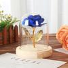 Small 11K glass cover gold foil roses, Christmas and Valentine's Day gifts, creative simulated flower small gifts