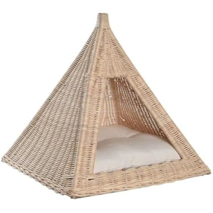 Postel pro domácího mazlíčka - DKD HOME DECOR - Vícebarevná - Ratan - 45x45x45 cm - Interiér