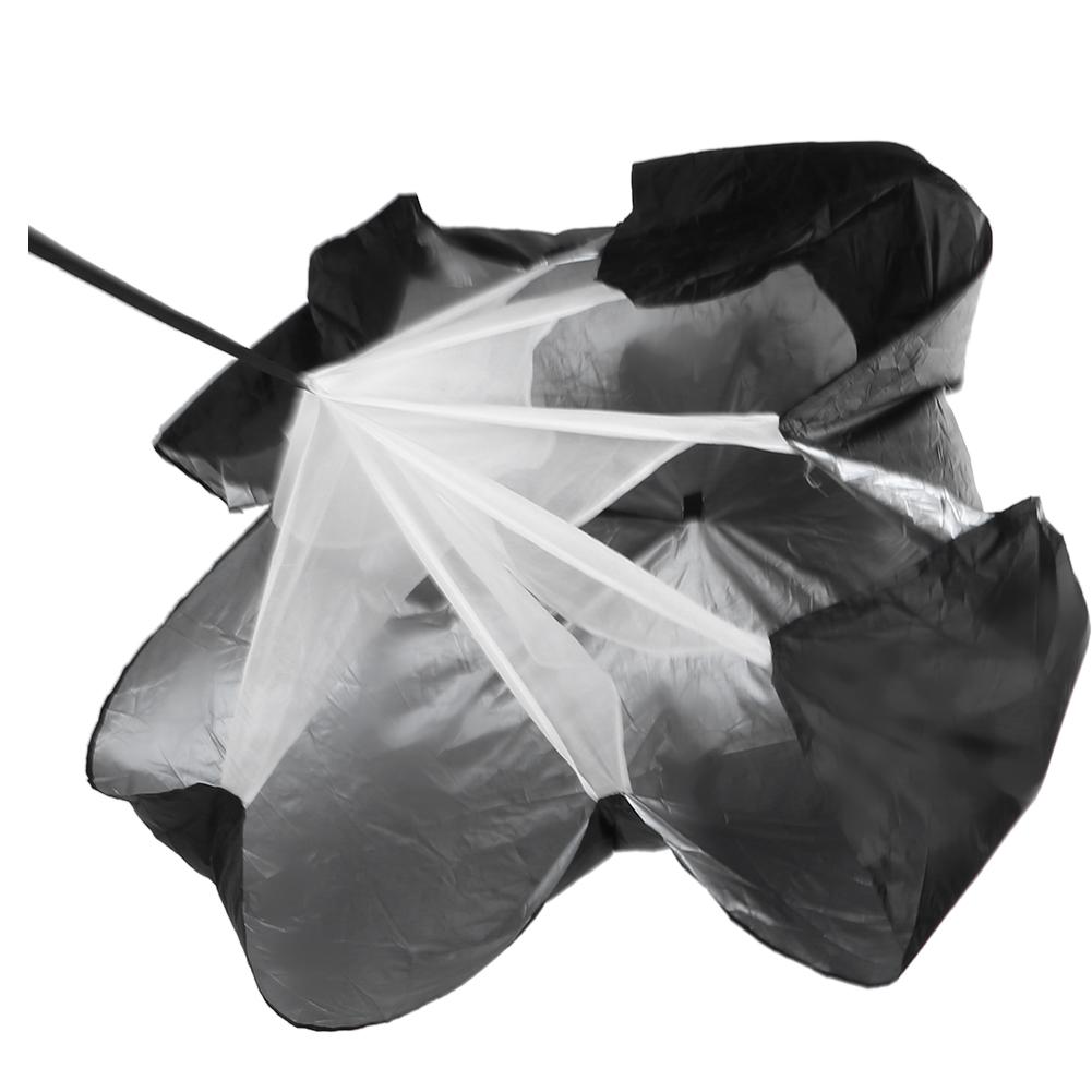 Training Resistance Parachute Power Umbrella Freeweight Running Strength Exercise Black