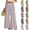 Womens Pants Wide Leg Pants With Pockets Casual Trousers Printed  Elastic Waist Sweatpants
