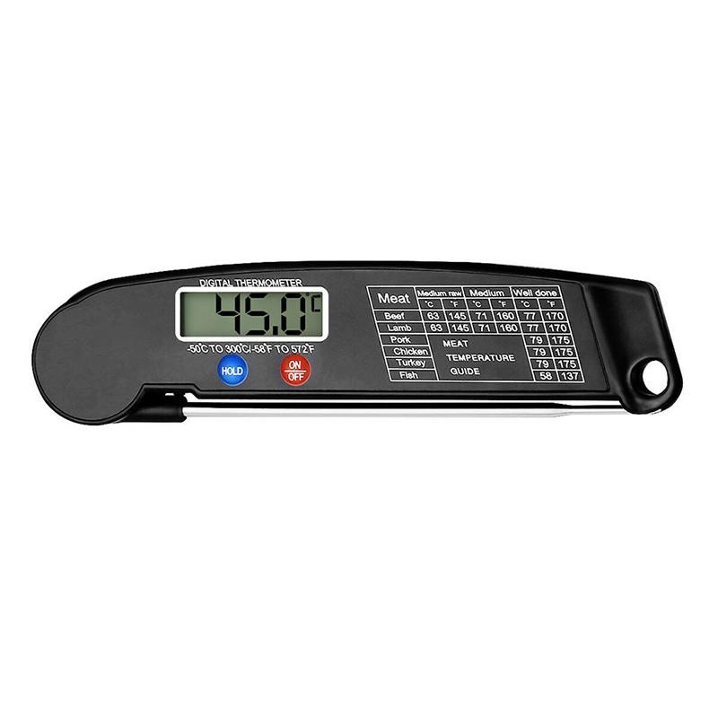 Digital Folding Probe Barbecue Thermometer Grill Food Electronic Oil Temperature Meter Thermometer Kitchen Thermometer For Cooking Oven