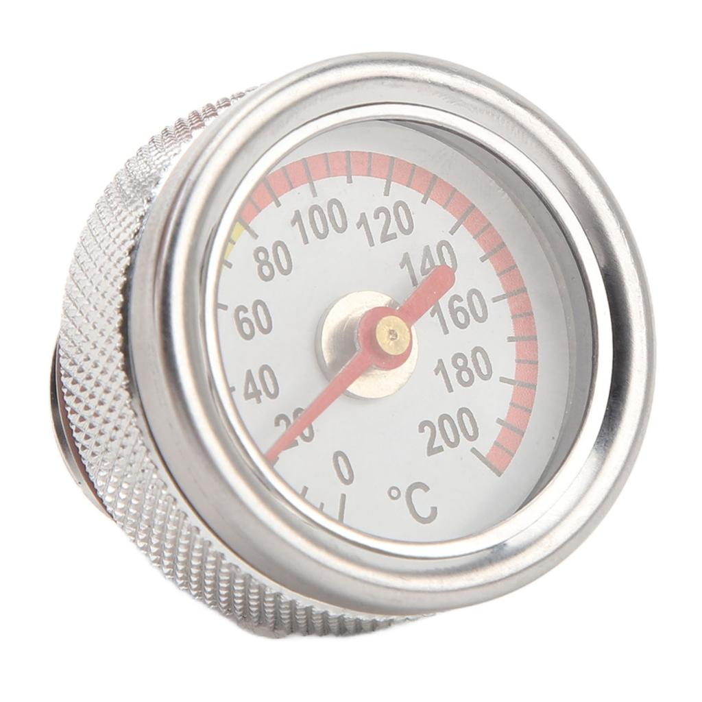 M20 X 1.5 Motoröltemperaturanzeige 0 bis 200 Grad Celsius Einfache Installation Langlebige Metall Motorrad Öl Temperaturanzeige