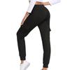 Women's Color Baggy Slimming Running Fitness Pants Pocket Girdle Foot Cargo Pants Long Pants