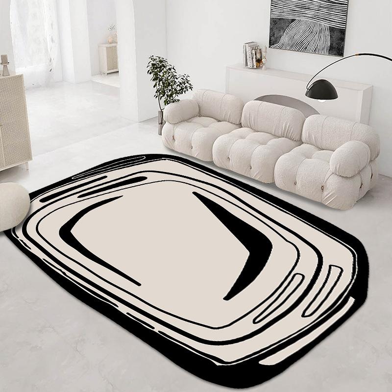 WTEMPO Irregular Carpet Living Room Carpet Bedroom Quiet Floor Mat Bedside Carpet Non-slip 80 * 120cm