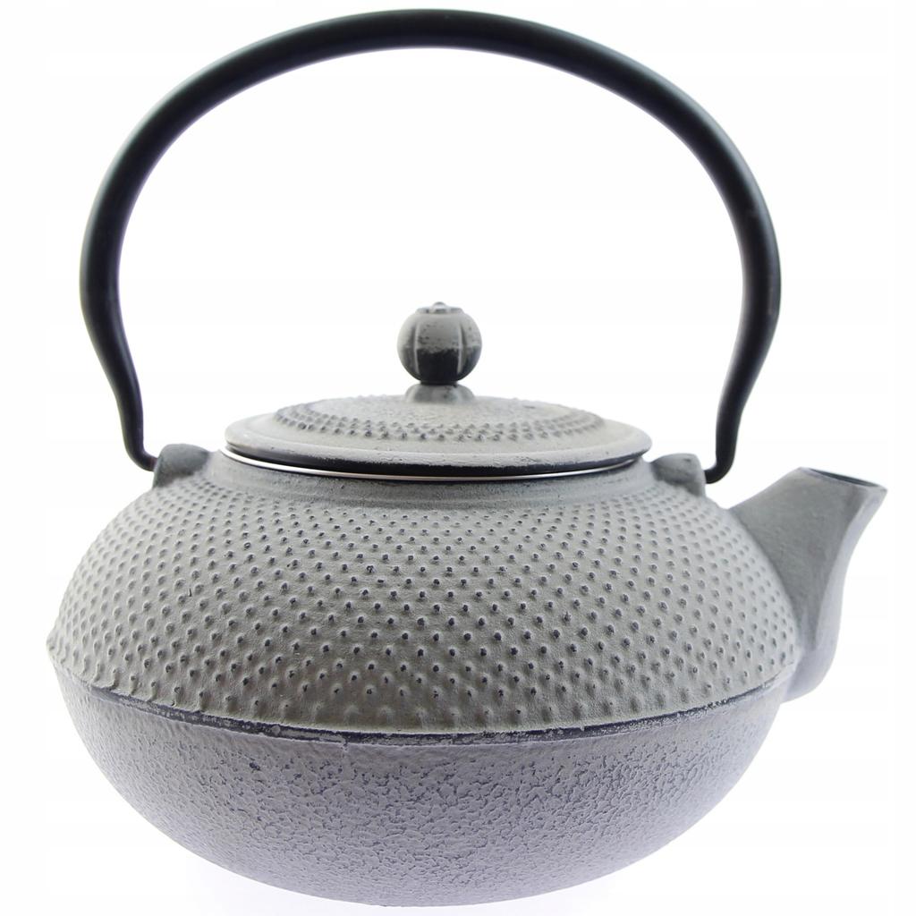 KETTLE 1.5 L CAST IRON TEAPOT STRAINER TEA INFuser SET + 2x CUPS